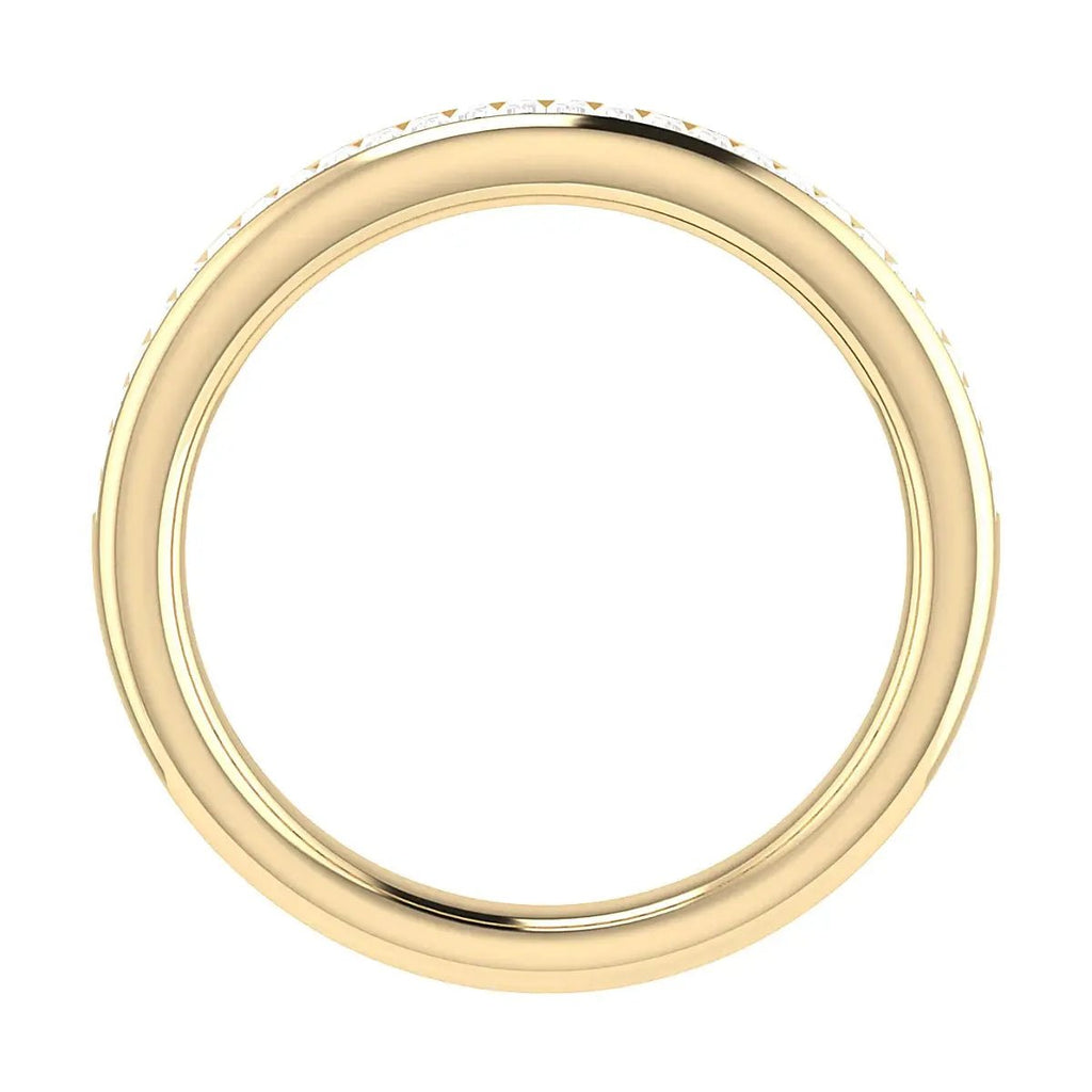 2.50mm Portait Baguette Channel Set 50% - Lab - grown Diamond | 18K Yellow Gold - Lester & Brown