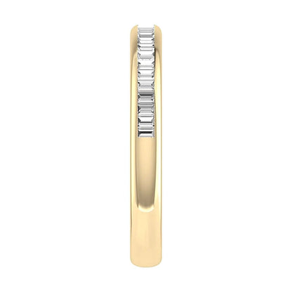 2.50mm Portait Baguette Channel Set 50% - Lab - grown Diamond | 18K Yellow Gold - Lester & Brown