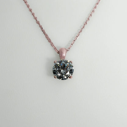2ct Lab - Grown Diamond Pendant | 18k Rose Gold - Lester & Brown