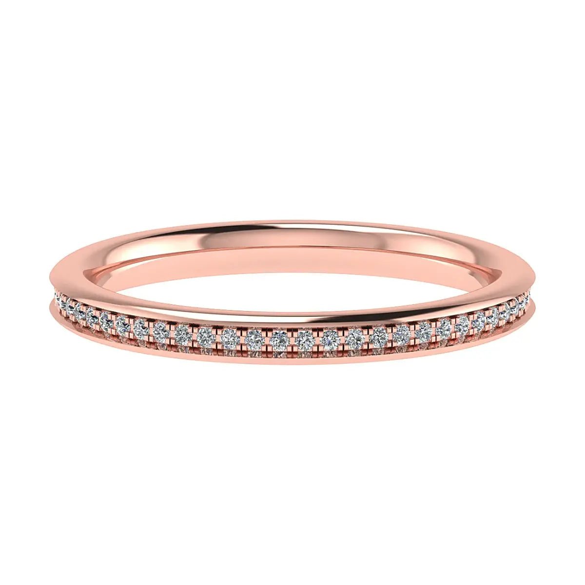2mm Premium Grain Set 100% - Lab - grown Diamond | 18K Rose Gold - Lester & Brown