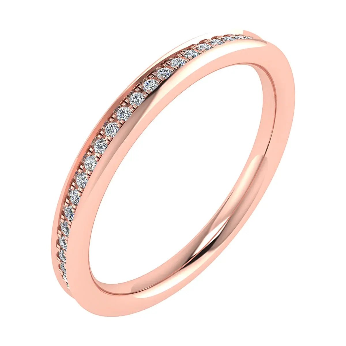 2mm Premium Grain Set 100% - Lab - grown Diamond | 18K Rose Gold - Lester & Brown