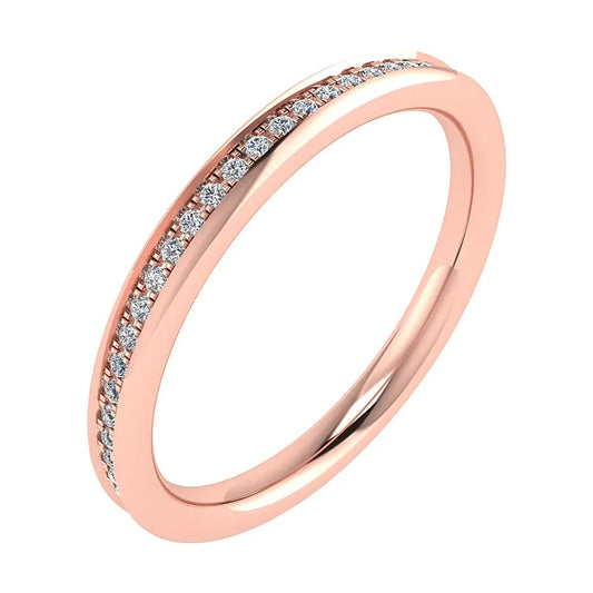 2mm Premium Grain Set 100% - Lab - grown Diamond | 18K Rose Gold - Lester & Brown