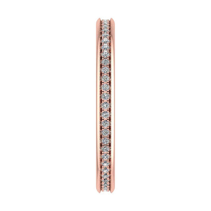 2mm Premium Grain Set 100% - Lab - grown Diamond | 18K Rose Gold - Lester & Brown