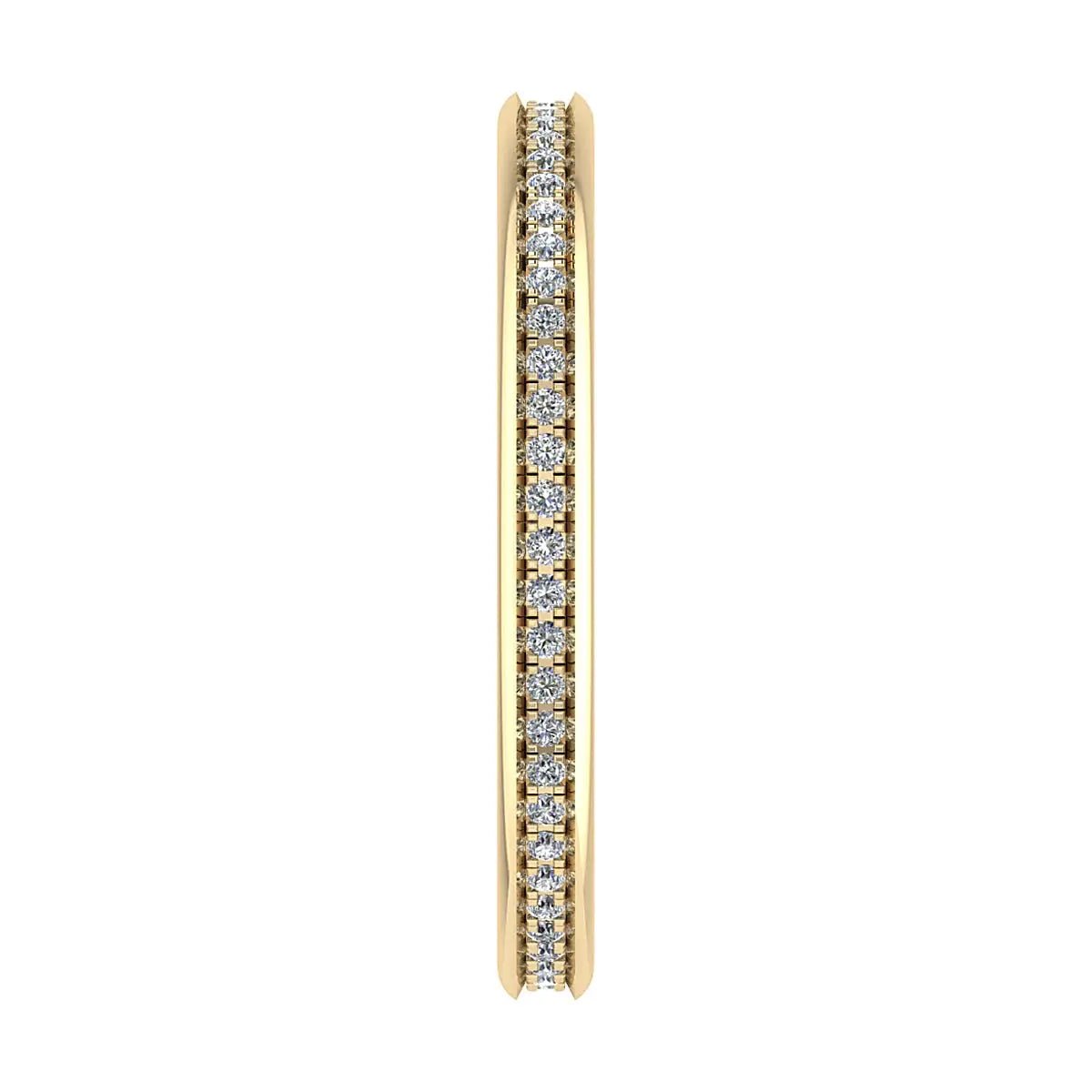 2mm Premium Grain Set 100% - Lab - grown Diamond | 18K Yellow Gold - Lester & Brown