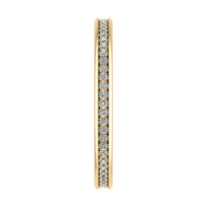 2mm Premium Grain Set 100% - Lab - grown Diamond | 18K Yellow Gold - Lester & Brown