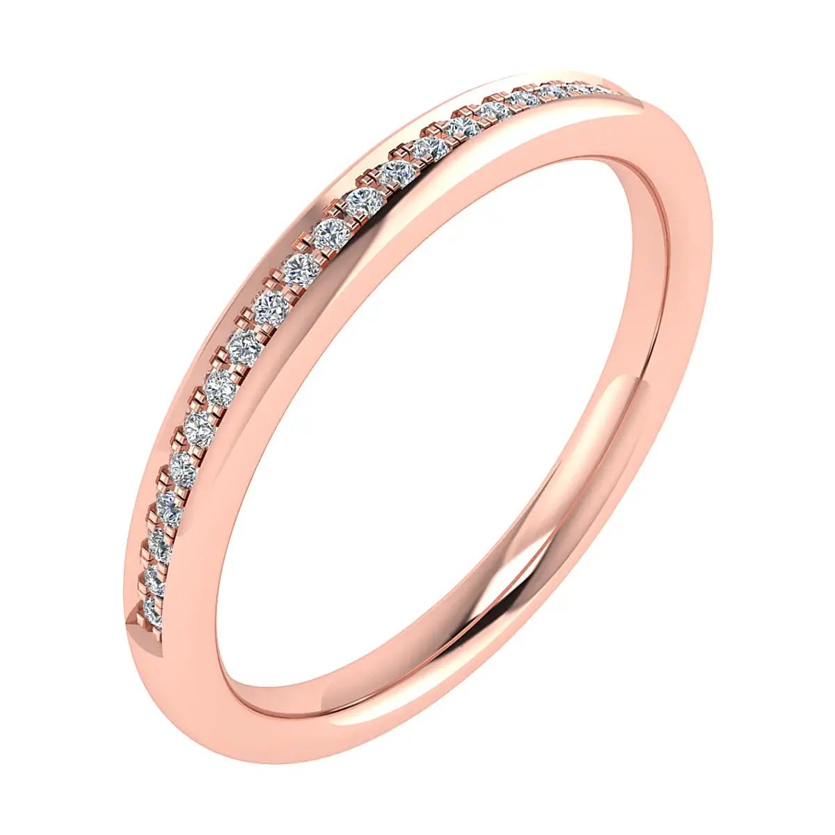2mm Premium Grain Set 50% - Lab - grown Diamond | 18K Rose Gold - Lester & Brown