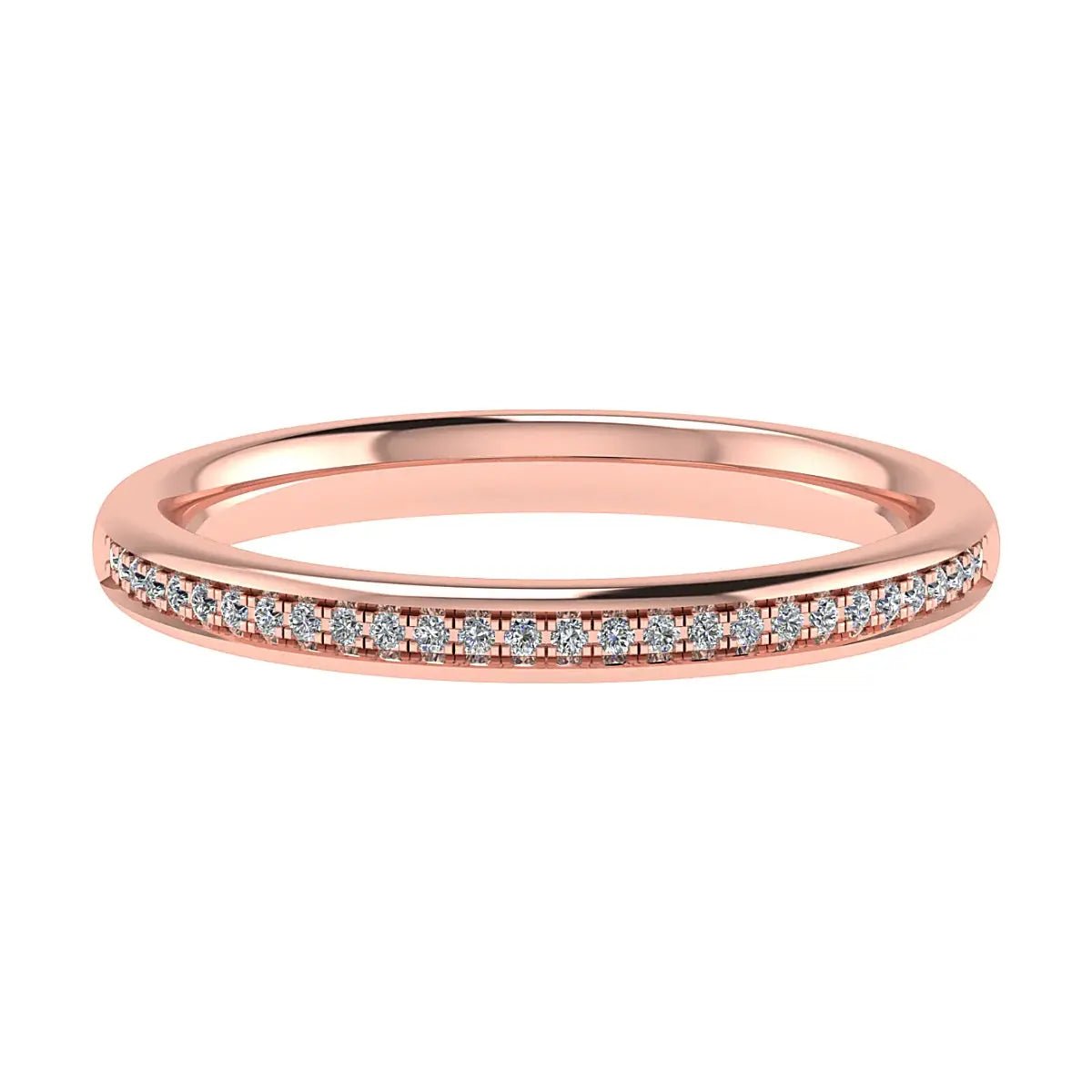 2mm Premium Grain Set 50% - Lab - grown Diamond | 18K Rose Gold - Lester & Brown