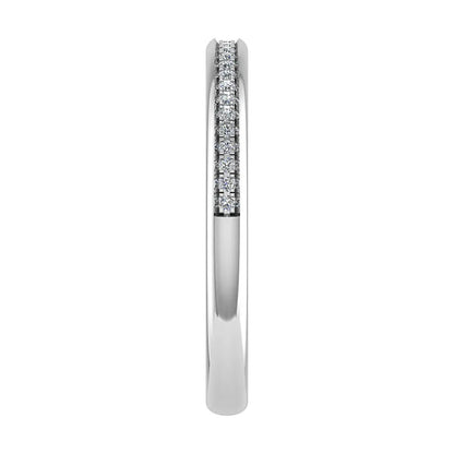 2mm Premium Grain Set 50% - Lab - grown Diamond | 18K White Gold - Lester & Brown
