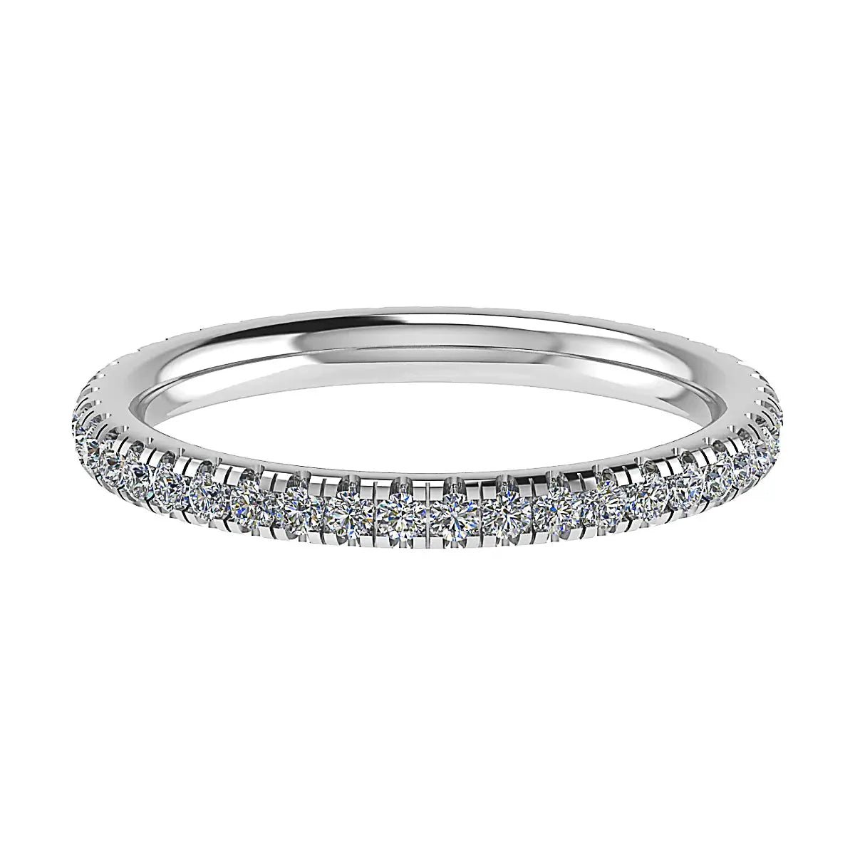 2mm Premium Micro Claw 100% - Lab - grown Diamond | 18k White Gold - Lester & Brown