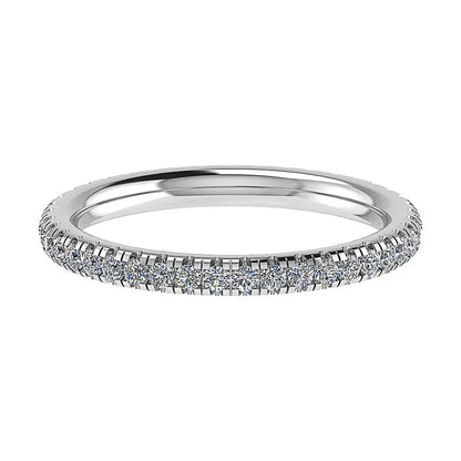 2mm Premium Micro Claw 100% - Lab - grown Diamond | 18k White Gold - Lester & Brown