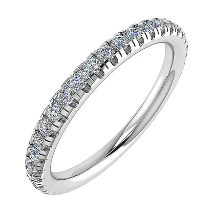 2mm Premium Micro Claw 100% - Lab - grown Diamond | 18k White Gold - Lester & Brown