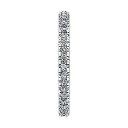 2mm Premium Micro Claw 100% - Lab - grown Diamond | 18k White Gold - Lester & Brown
