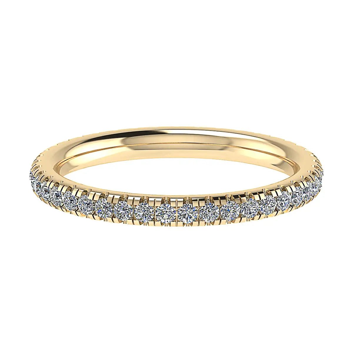 2mm Premium Micro Claw 100% - Lab - grown Diamond | 18k Yellow Gold - Lester & Brown