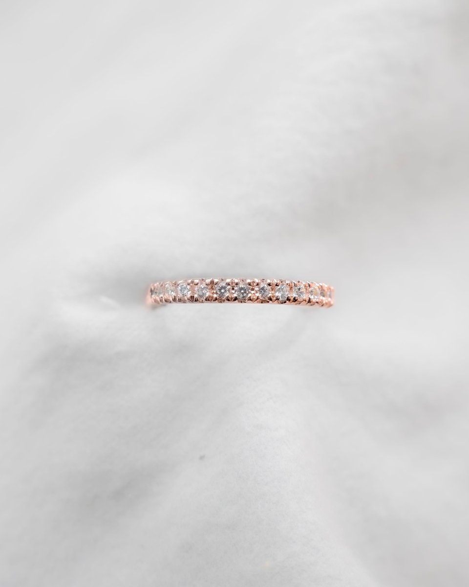 2mm Premium Micro Claw 50% - Lab - grown Diamond | 18k Rose Gold - Lester & Brown