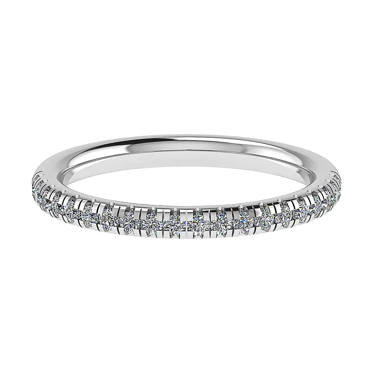 2mm Premium Micro Claw 50% - Lab - grown Diamond | 18k White Gold - Lester & Brown