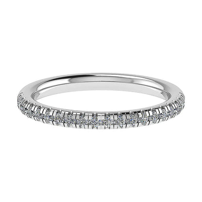 2mm Premium Micro Claw 50% - Lab - grown Diamond | 18k White Gold - Lester & Brown