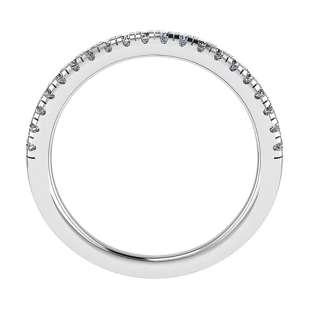 2mm Premium Micro Claw 50% - Lab - grown Diamond | 18k White Gold - Lester & Brown