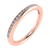 2mm Premium Round Channel Set 50% - Lab - grown Diamond | 18K Rose Gold - Lester & Brown