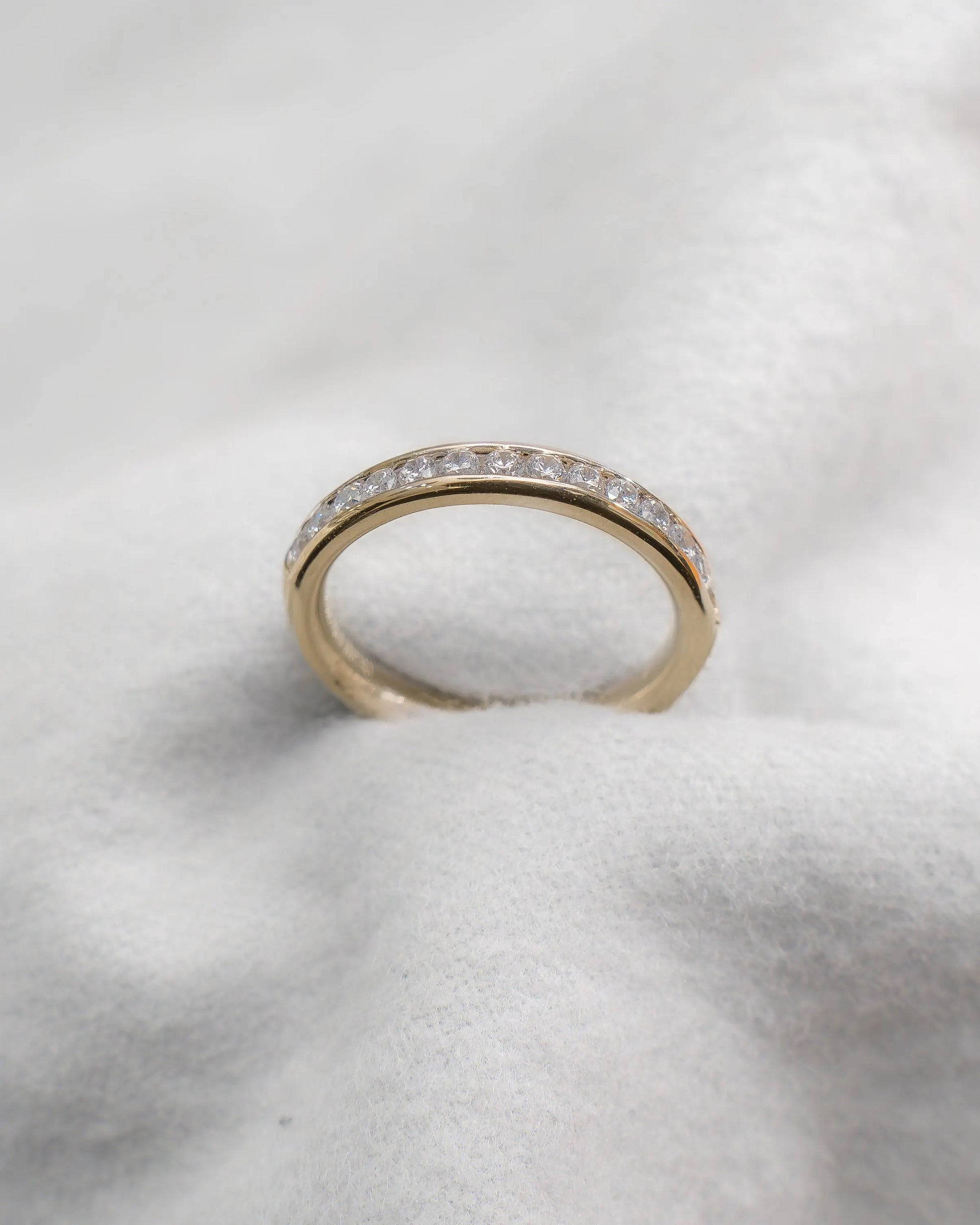 2mm Premium Round Channel Set 50% - Lab - grown Diamond | 18K Yellow Gold - Lester & Brown