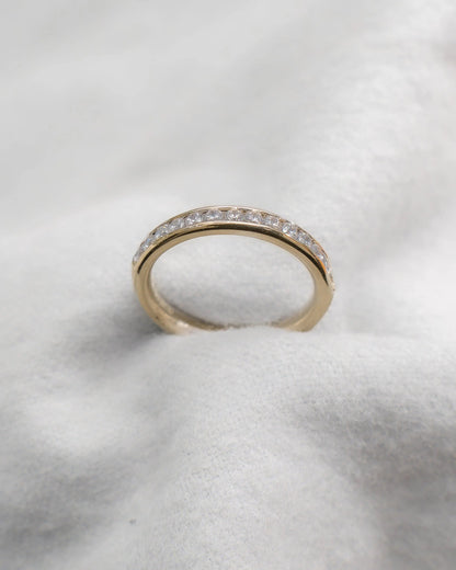 2mm Premium Round Channel Set 50% - Lab - grown Diamond | 18K Yellow Gold - Lester & Brown