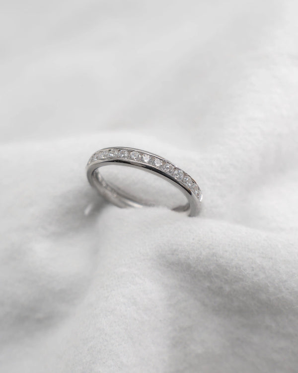 Premium Round Half Lab Diamond White Gold Eternity Ring – Lester & Brown