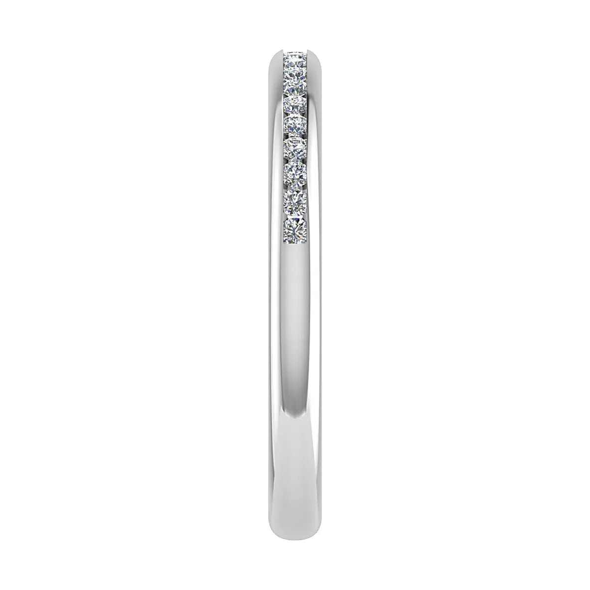 2mm Premium Round Channel Set 50% - Lab - grown Diamond | Platinum - Lester & Brown