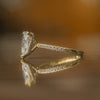 Pear 18K Yellow Gold Lab Grown Diamond Set Shoulders (Hidden Halo) My Store