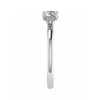 side image luxury cushion platinum hidden halo solitaire lab grown diamond engagement ring