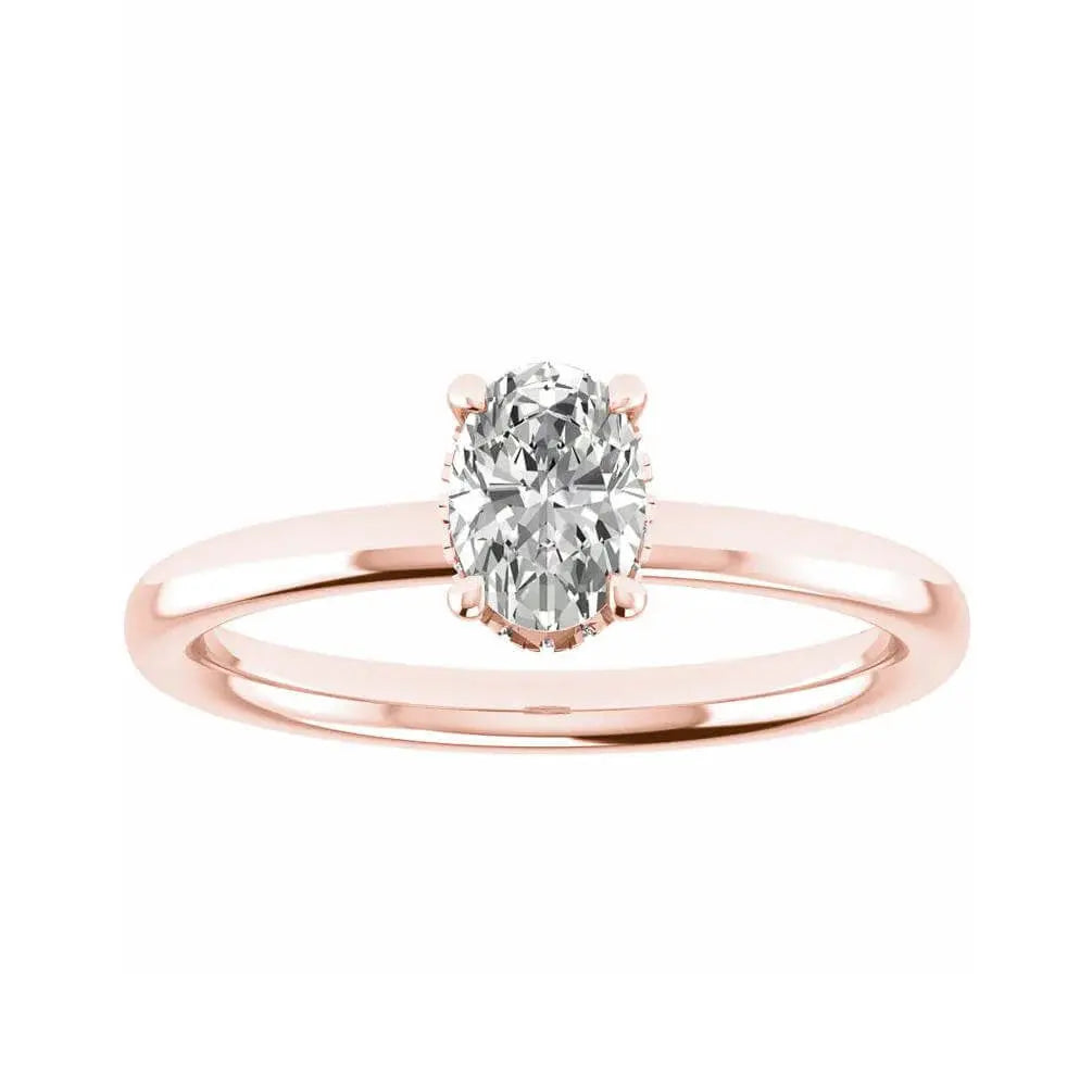 Oval Yellow Gold Lab Grown Diamond (Hidden Halo) My Store