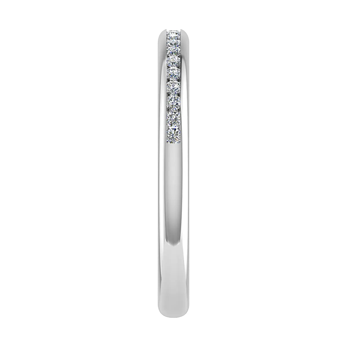 2mm Premium Round Channel Set 50% - Lab-grown Diamond | Platinum Lester & Brown