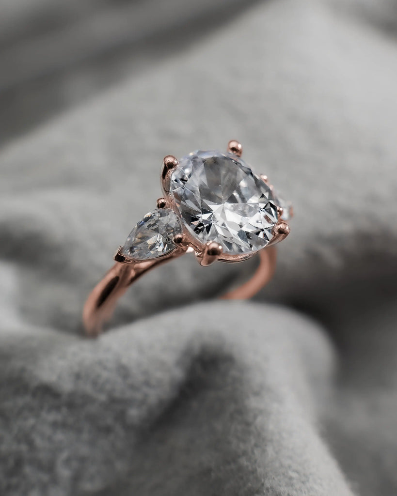 Oval Rose Gold Lab Grown Diamond Trilogy My Store