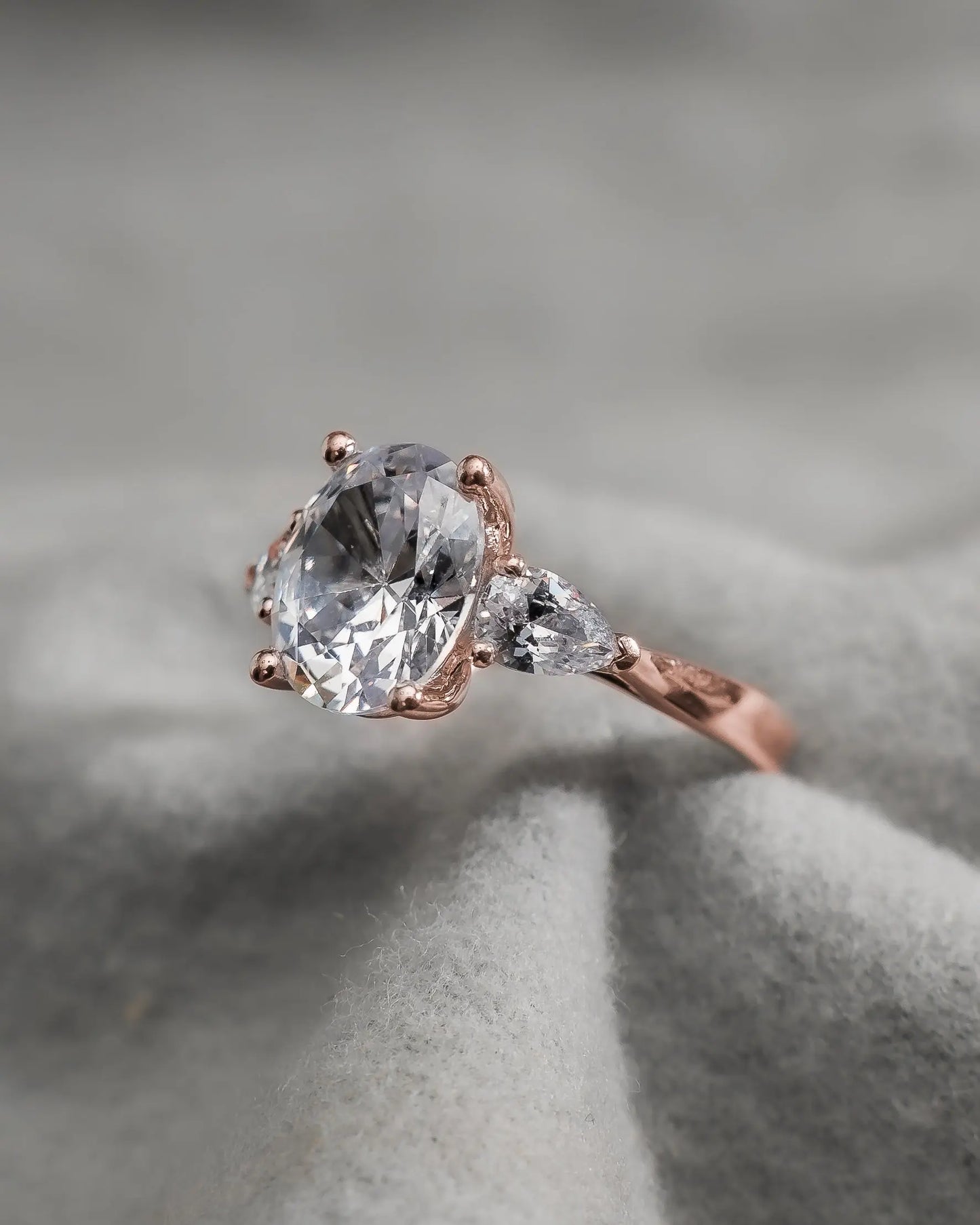 Oval Rose Gold Lab Grown Diamond Trilogy My Store