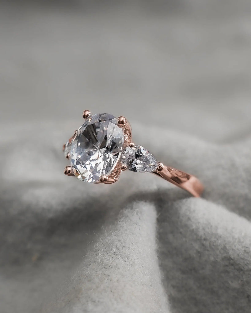 Oval Rose Gold Lab Grown Diamond Trilogy My Store