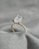 Emerald 18K Yellow Gold Lab Grown Diamond Set Shoulders (Hidden Halo) My Store