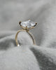 Emerald 18K Yellow Gold Lab Grown Diamond Set Shoulders (Hidden Halo) My Store