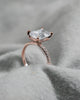 Emerald 18K Rose Gold Lab Grown Diamond Set Shoulders (Hidden Halo) My Store