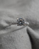 Round Platinum Lab Grown Diamond Set Shoulders