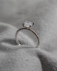 Round White Gold Lab Grown Diamond Set Shoulders