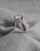Round Platinum Lab Grown Diamond Set Shoulders