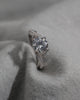 Round Platinum Lab Grown Diamond Set Shoulders