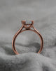 Cushion 18K Rose Gold Lab Grown Solitaire My Store