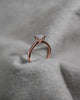 Round Rose Gold Lab Grown Diamond Solitaire