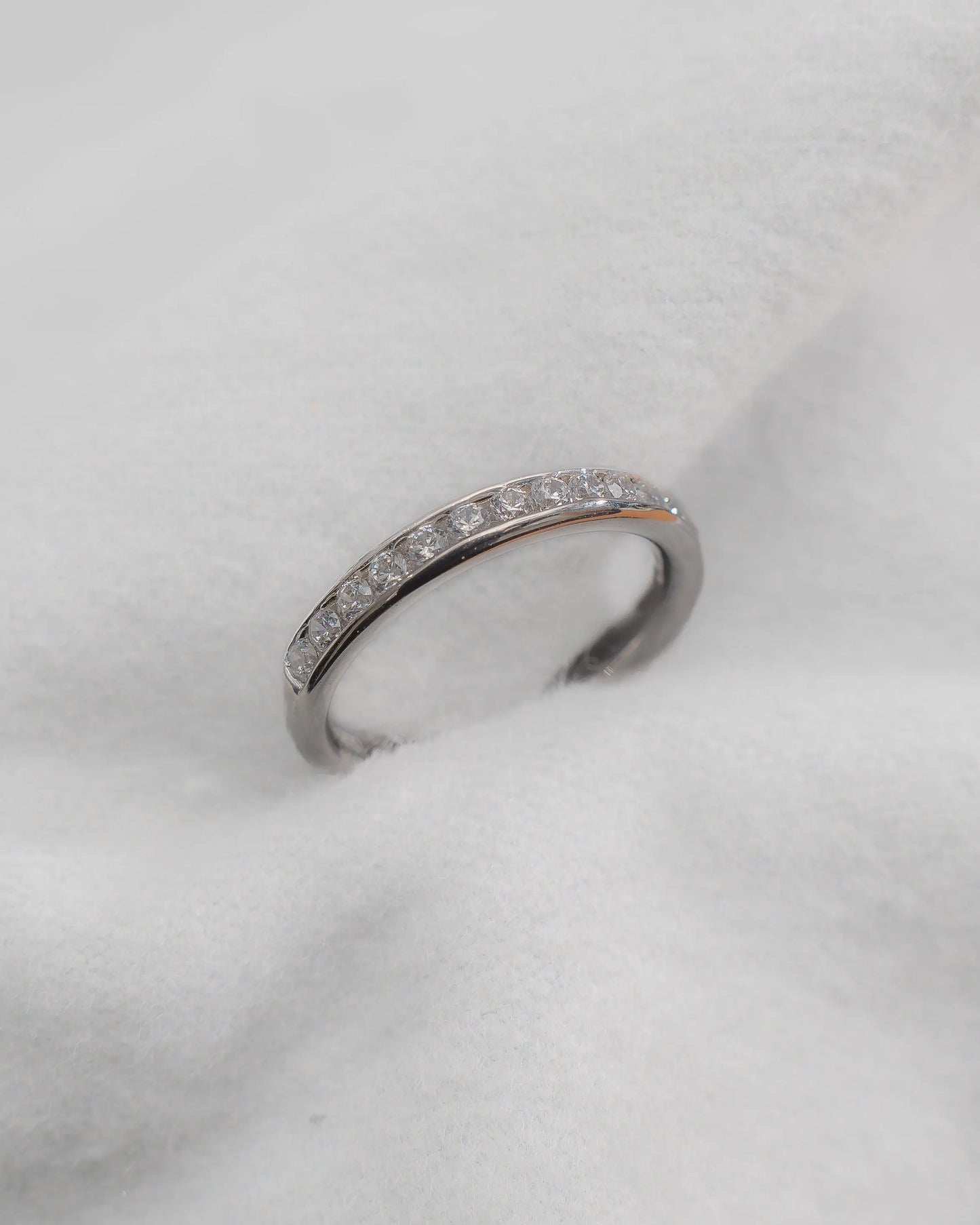 2mm Premium Round Channel Set 50% - Lab-grown Diamond | Platinum Lester & Brown