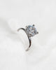 Round Platinum Lab Grown Solitaire (Hidden Halo)