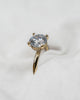 Round Yellow Gold Lab Grown  Solitaire (Hidden Halo)