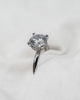 Round Platinum Lab Grown Solitaire (Hidden Halo)
