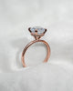 Round Rose Gold Lab Grown  Solitaire (Hidden Halo)