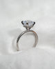 Round Platinum Lab Grown Solitaire (Hidden Halo)