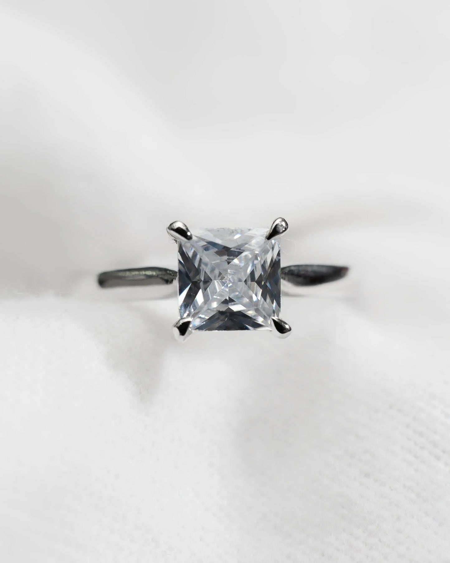 Princess Platinum Lab Grown Diamond Solitaire My Store