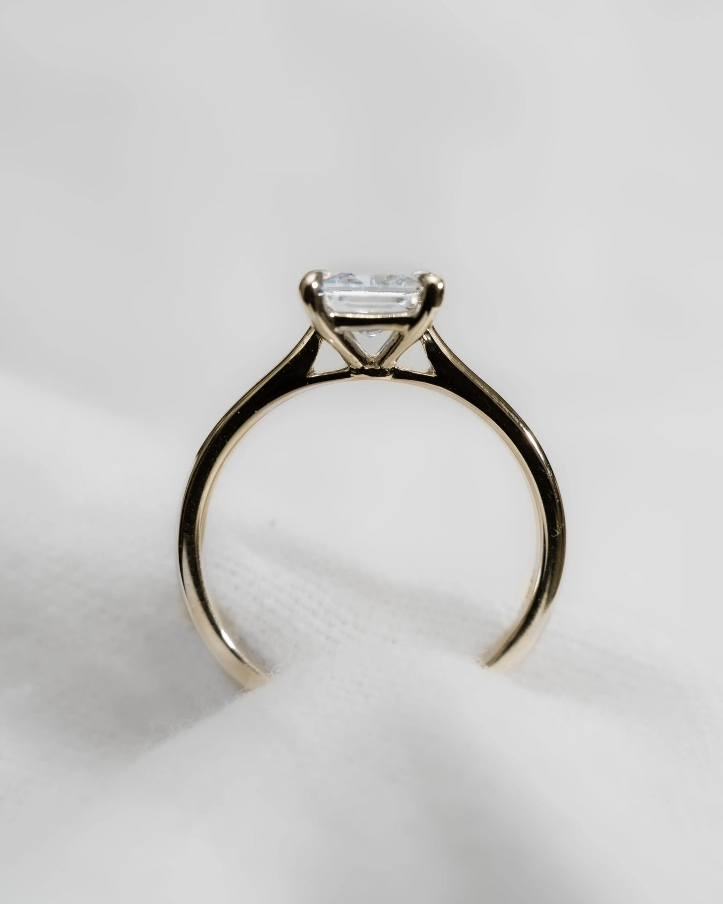 Princess Yellow Gold Lab Grown Diamond Solitaire My Store